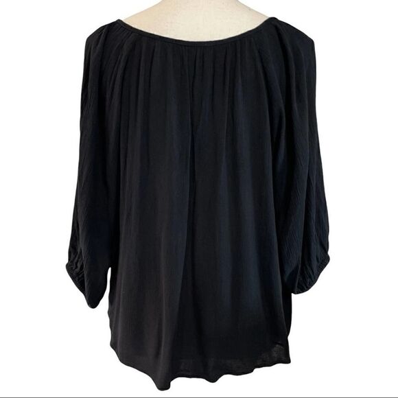 Skies are Blue Long Sleeve Embroidered Detail Blouse - Picture 7 of 12